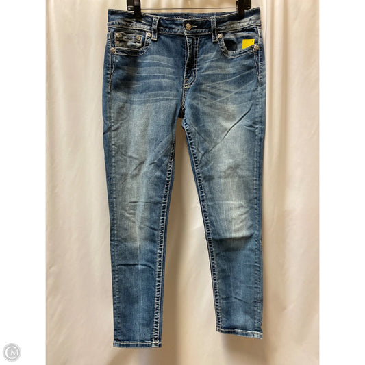 Jeans Straight By Miss Me In Blue Denim, Size: 16