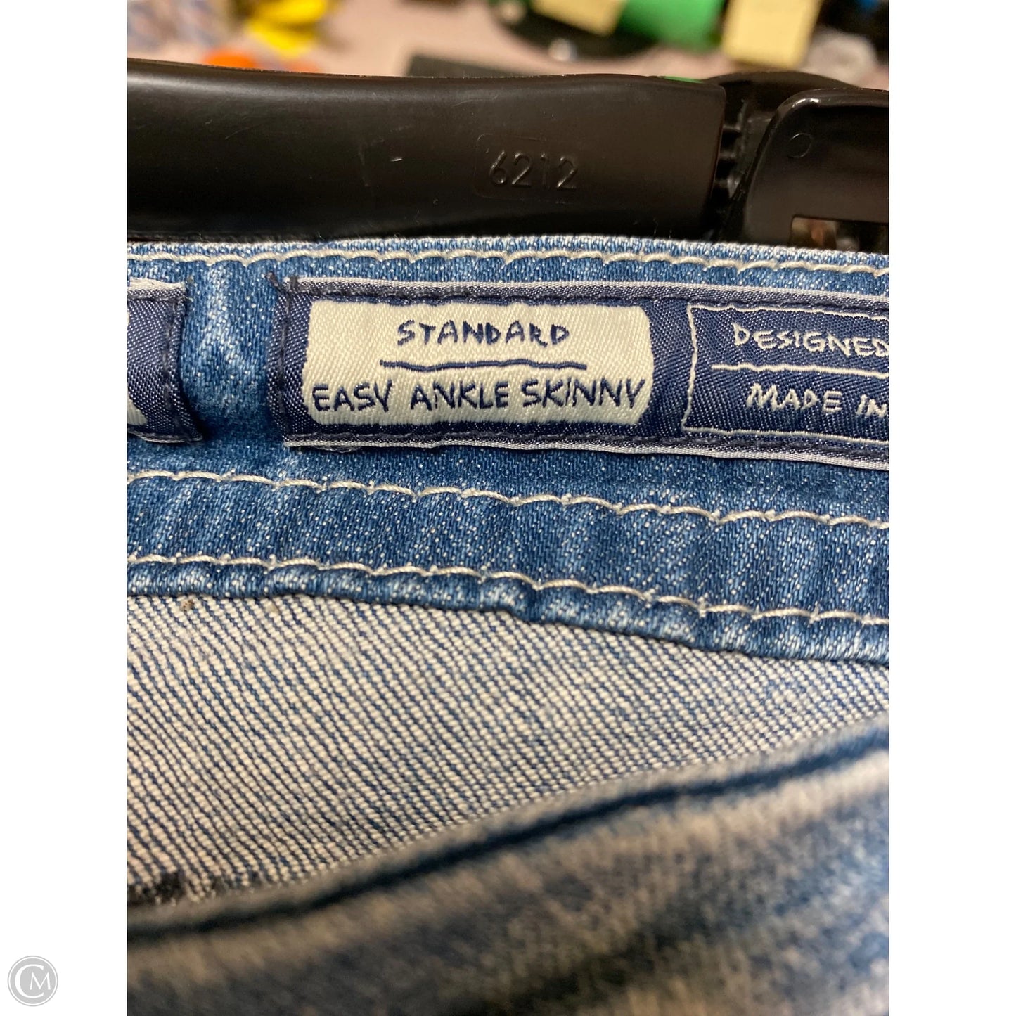Jeans Straight By Miss Me In Blue Denim, Size: 14