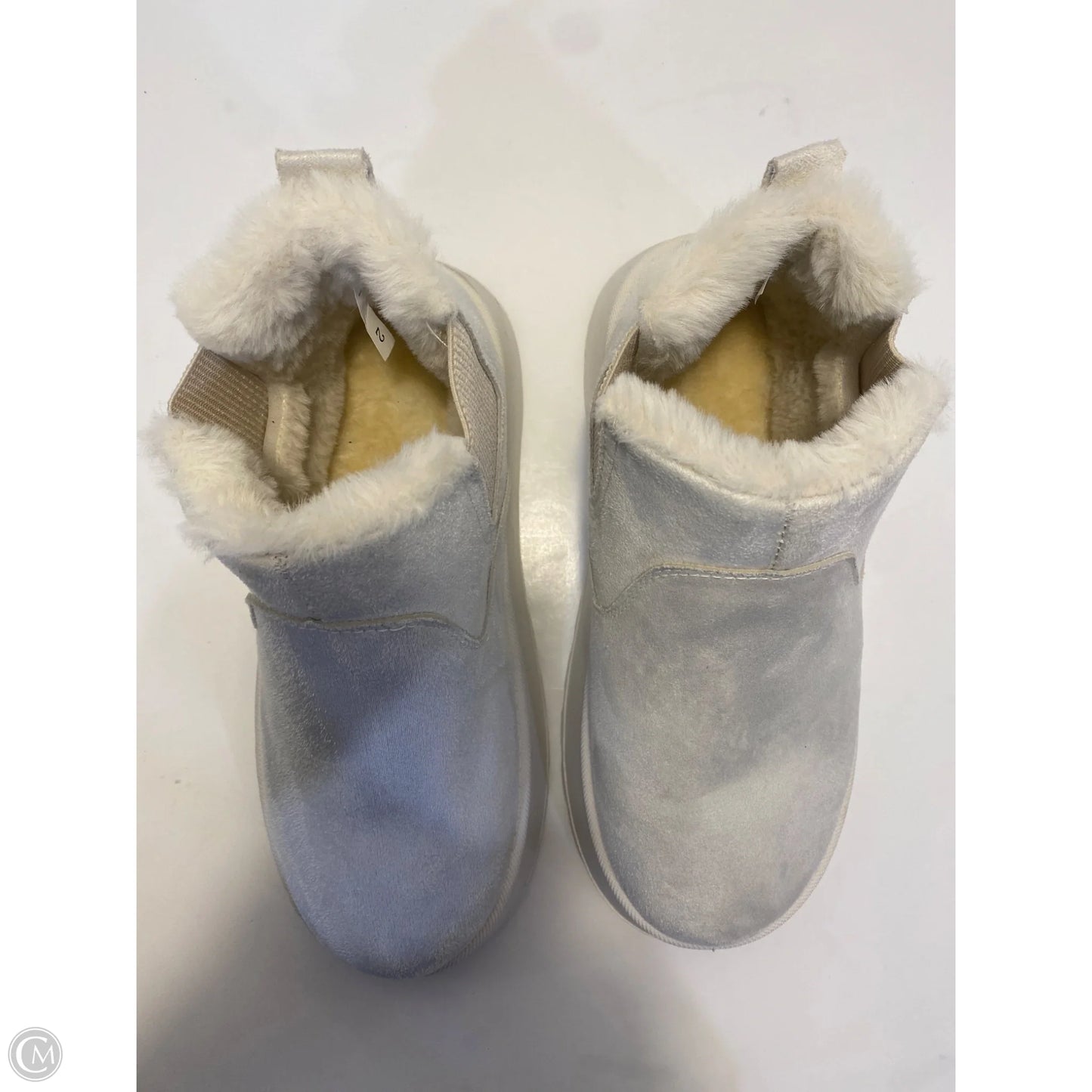 Boots Ankle Flats By Clothes Mentor In Cream, Size: 9.5