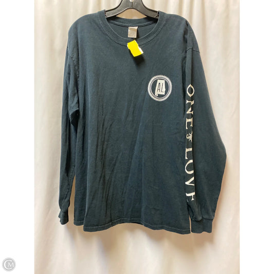 Top Long Sleeve By Gildan In Black, Size: L