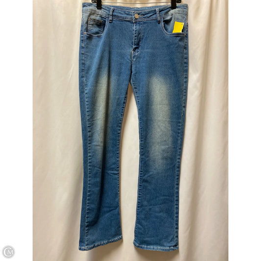 Jeans Flared By Clothes Mentor In Navy, Size: L