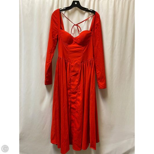 Dress Casual Maxi By Clothes Mentor size L Red