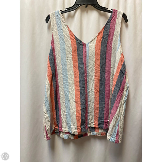 Top Sleeveless By Time And Tru In Pink, Size: Xxl
