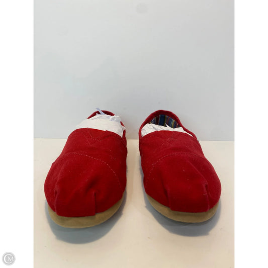 Shoes Flats By Toms In Red, Size: 9