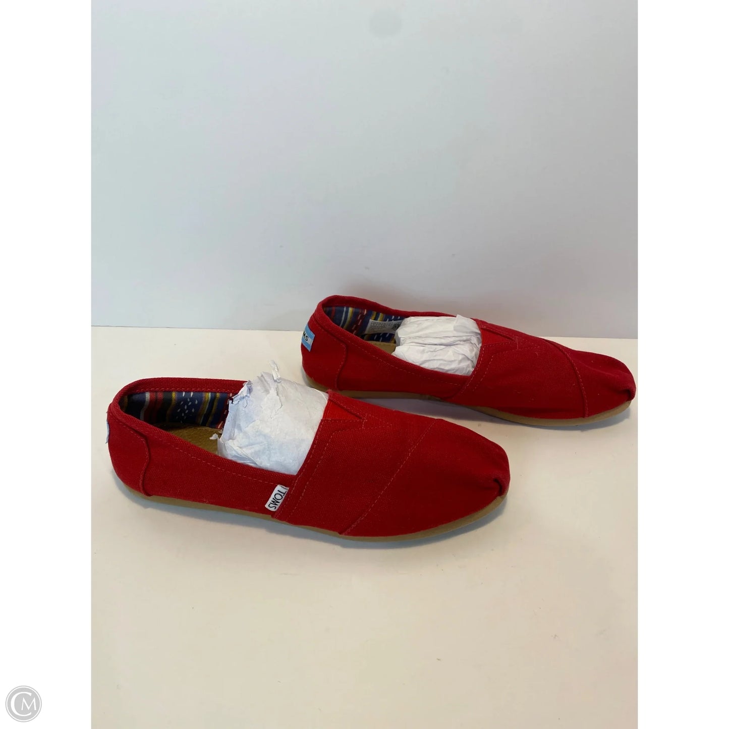 Shoes Flats By Toms In Red, Size: 9