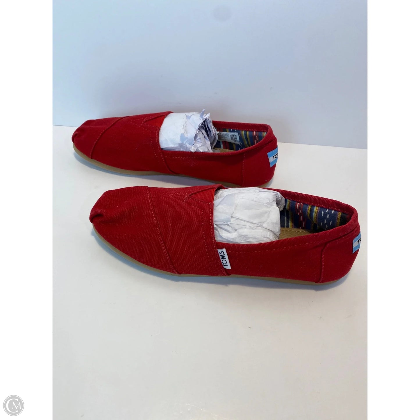 Shoes Flats By Toms In Red, Size: 9
