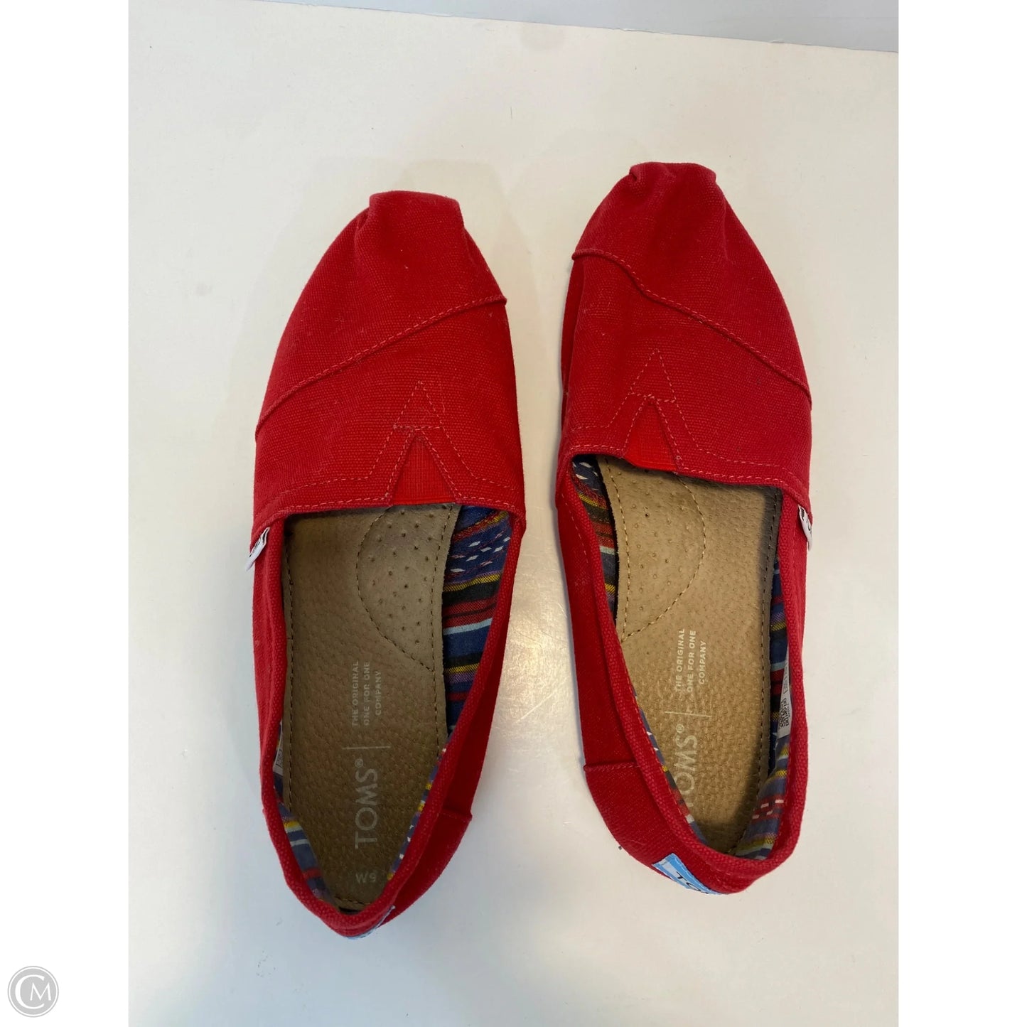 Shoes Flats By Toms In Red, Size: 9