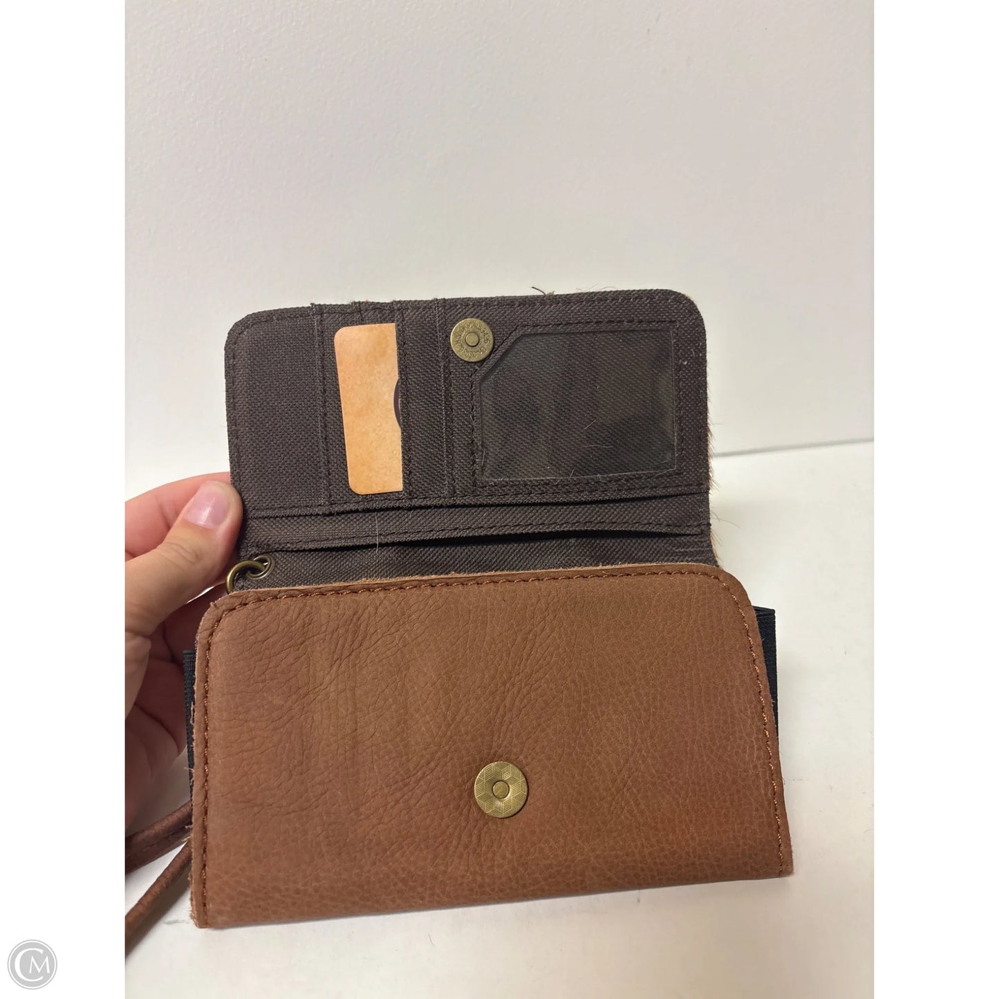 Wallet Leather By Clothes Mentor, Size: Medium