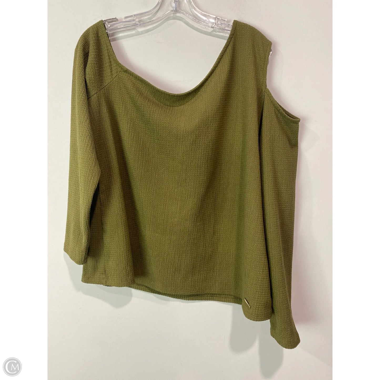 Top Long Sleeve By Michael By Michael Kors In Green, Size: Xl
