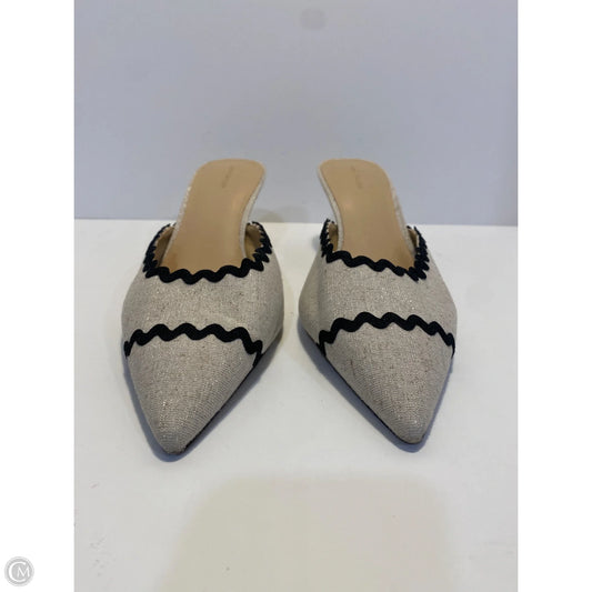 Shoes Heels Kitten By Ann Taylor In Silver, Size: 10