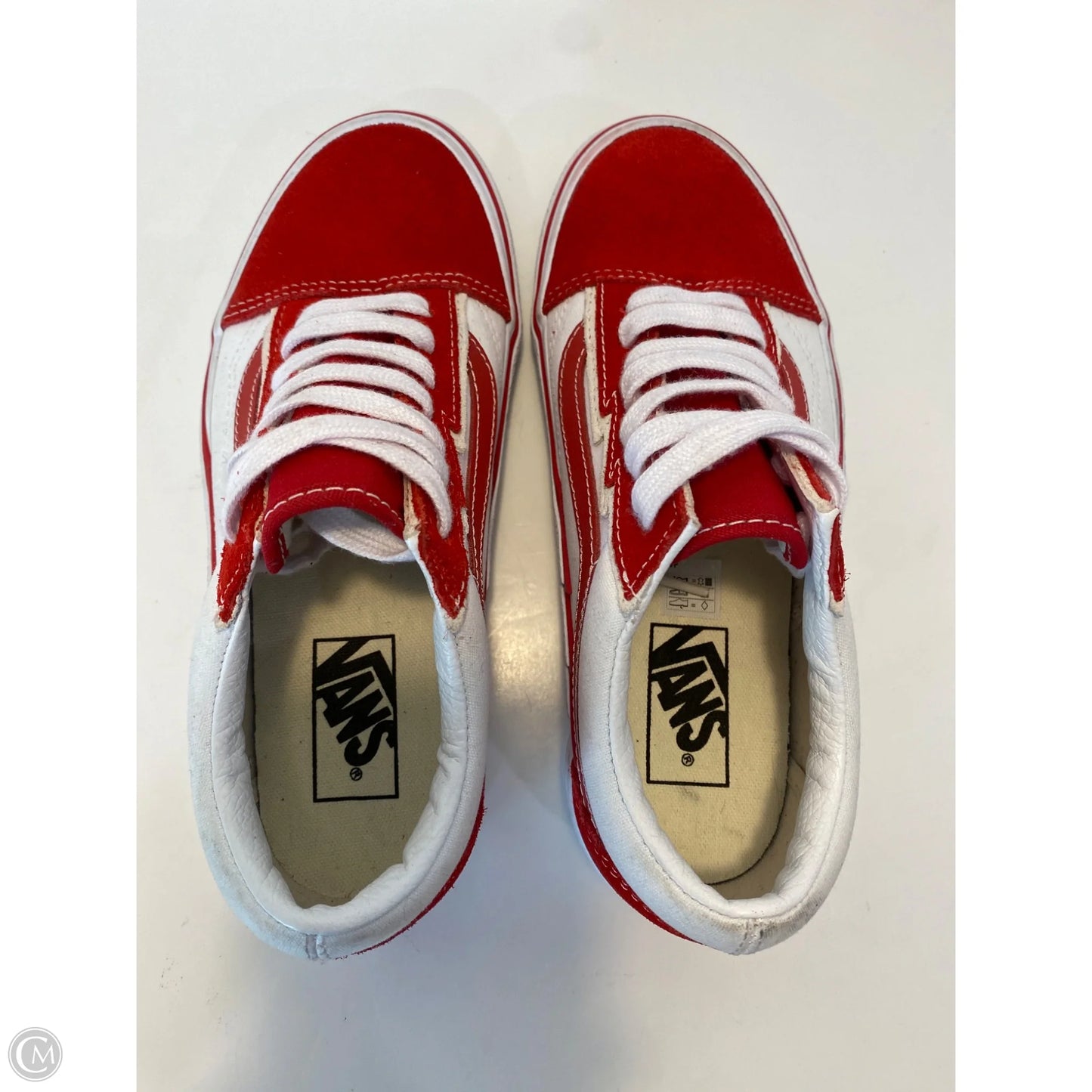 Shoes Sneakers By Vans In Red, Size: 7