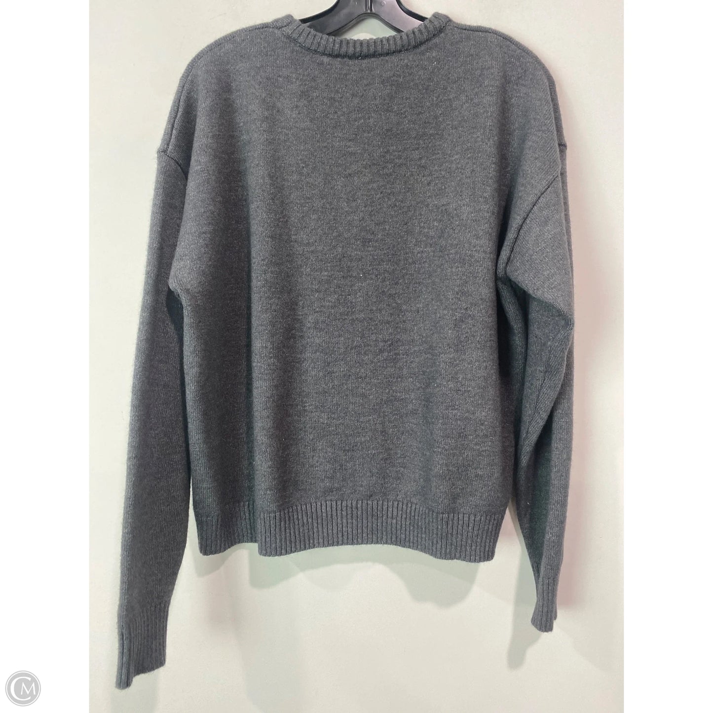 Sweater By Clothes Mentor In Grey, Size: L