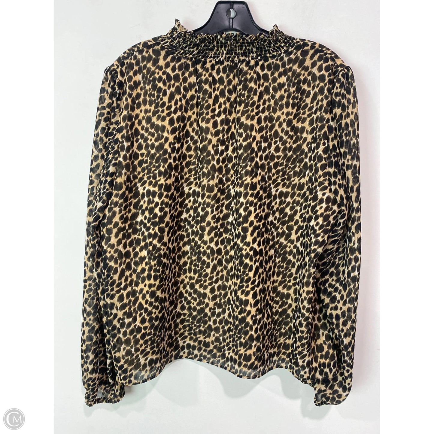 Top Long Sleeve By J. Crew In Animal Print, Size: L
