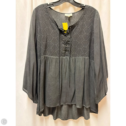 Top Long Sleeve By Umgee In Black, Size: M