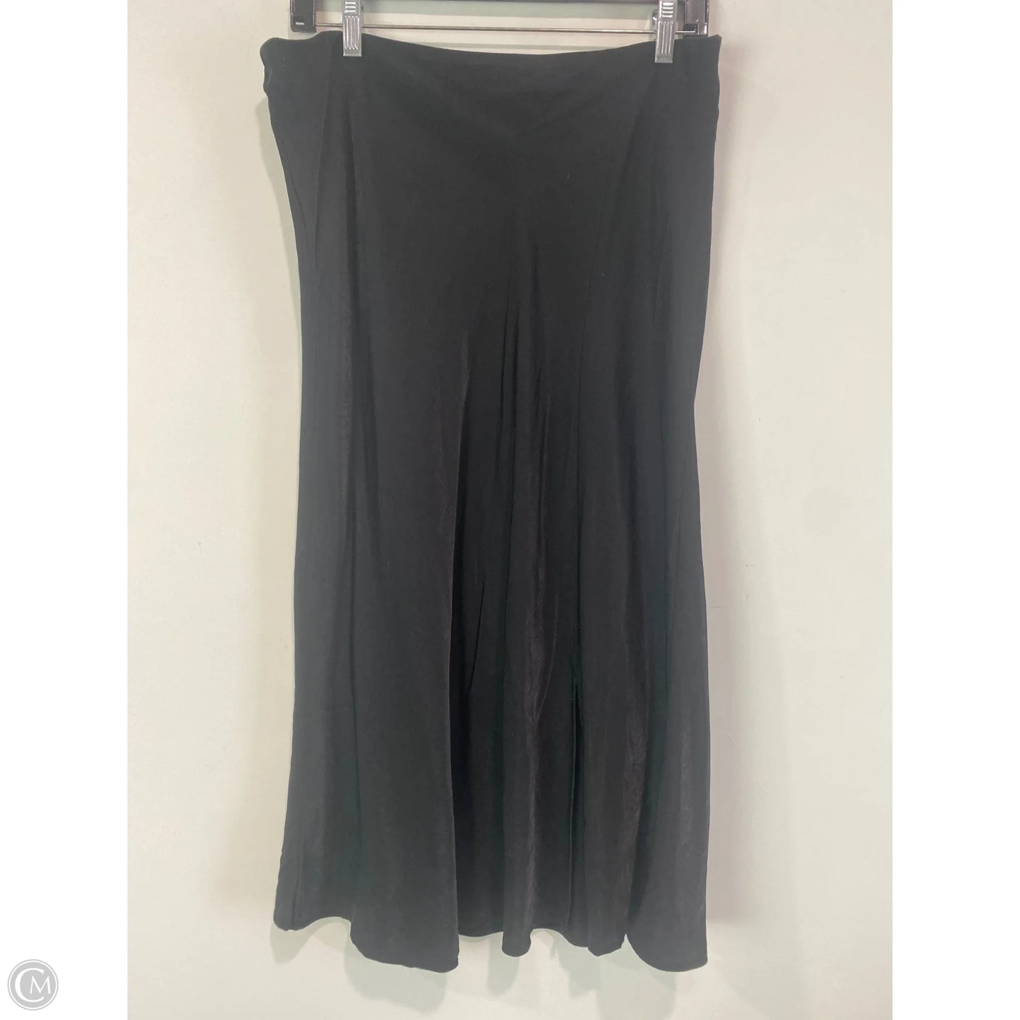 Skirt Midi By Time And Tru In Black, Size: L
