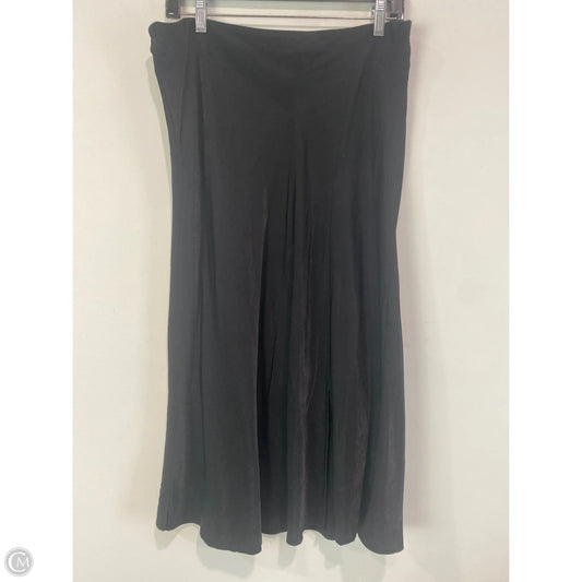 Skirt Midi By Time And Tru In Black, Size: L