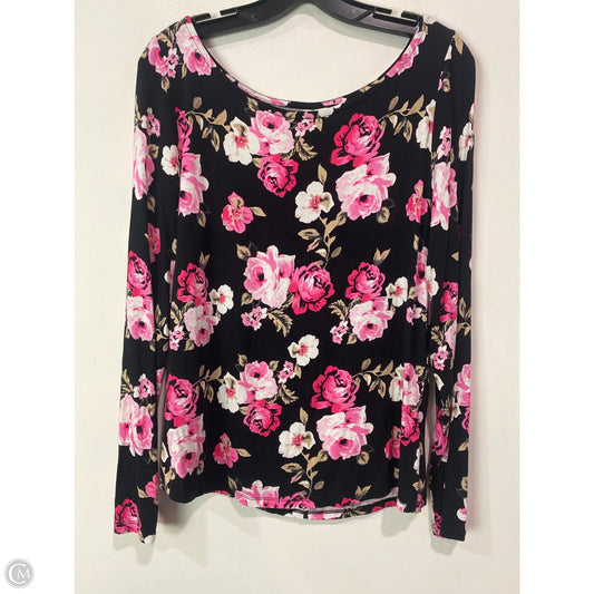 Top Long Sleeve By Cato In Pink, Size: L