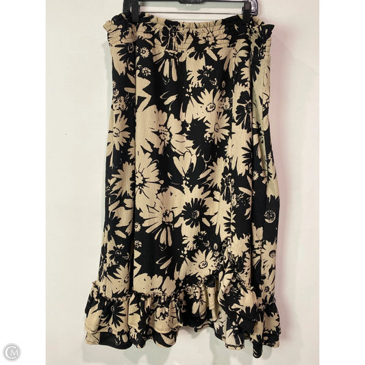 Skirt Maxi By Cato In Tan, Size: 3x