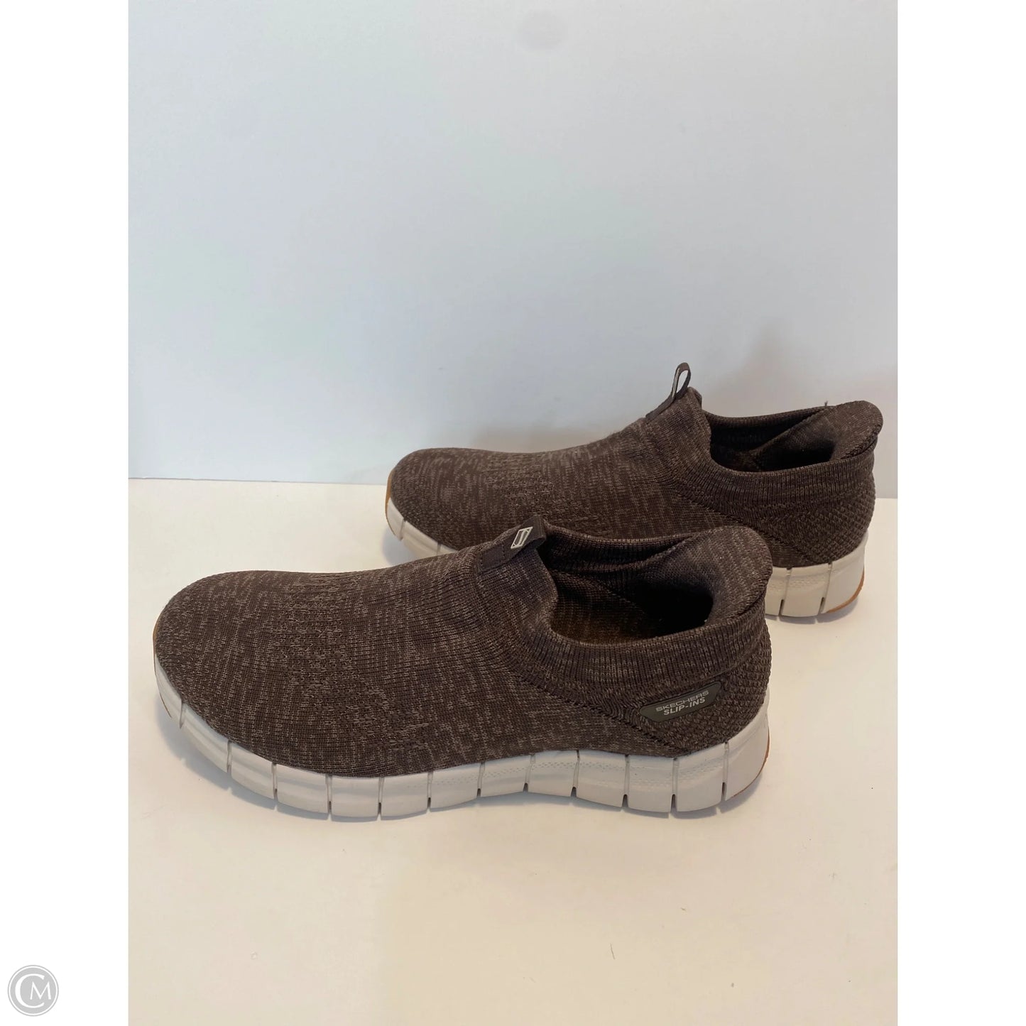 Shoes Athletic By Skechers In Taupe, Size: 9