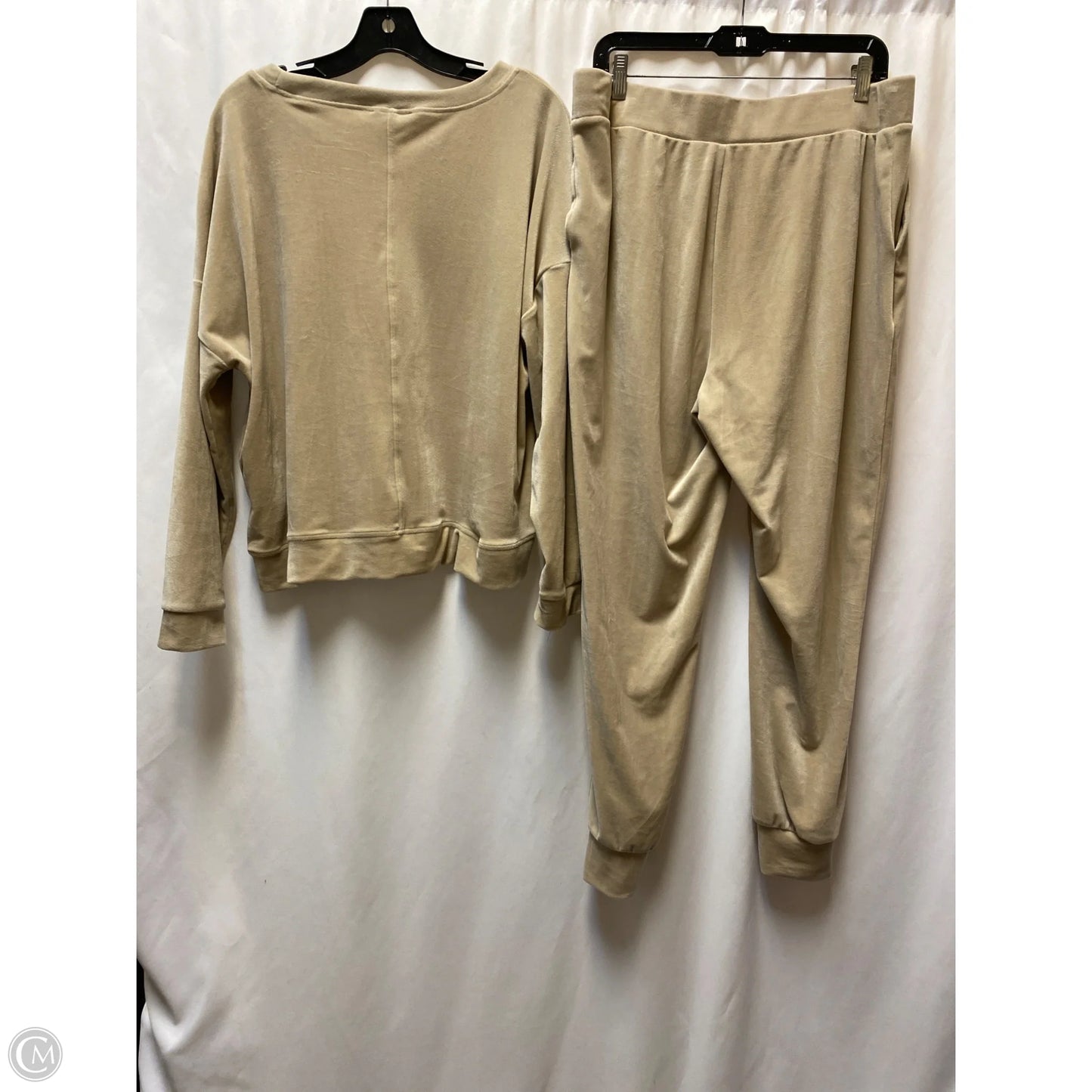 Pants Set 2pc By Cable And Gauge In Beige, Size: Xl