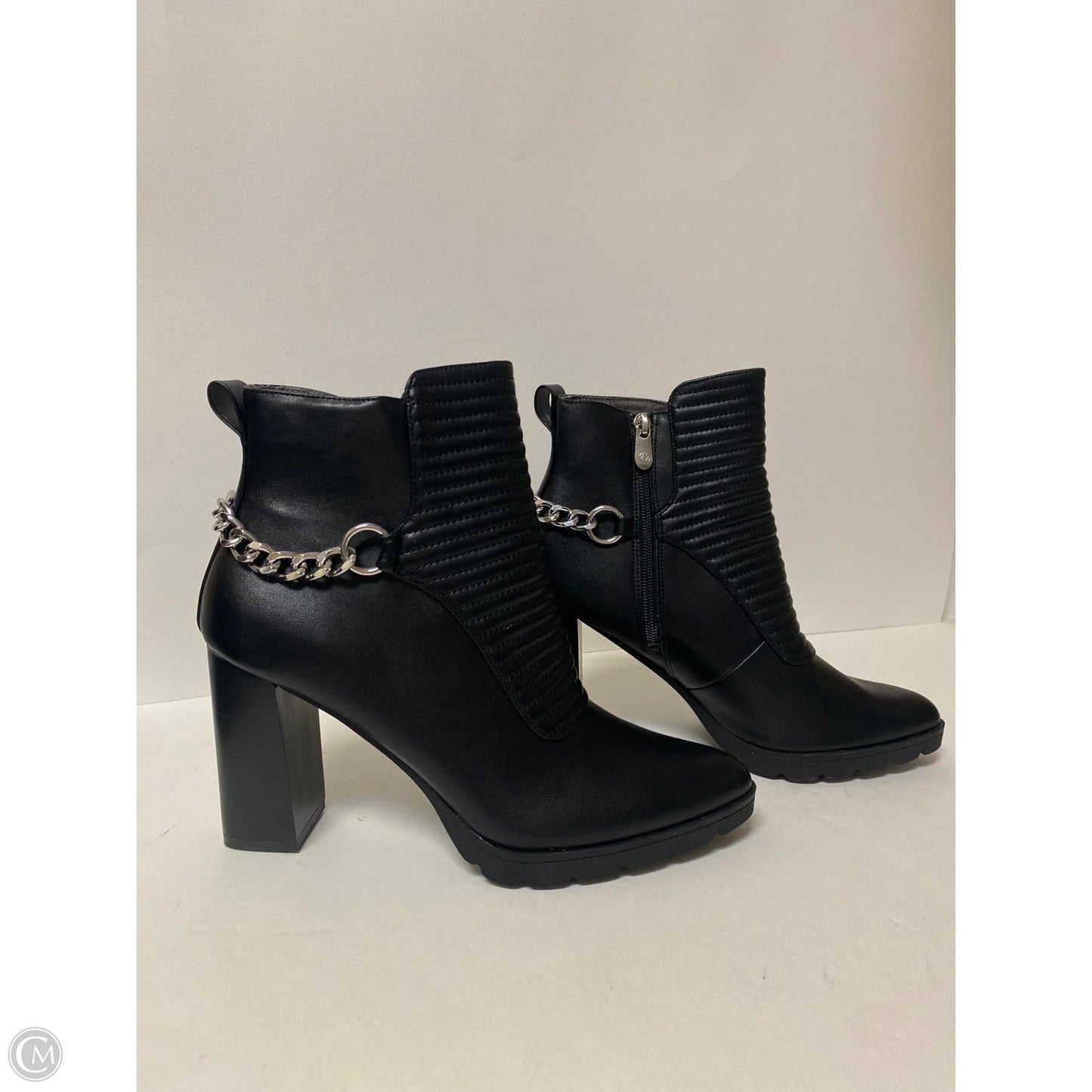 Boots Ankle Heels By Adrienne Vittadini In Black, Size: 9