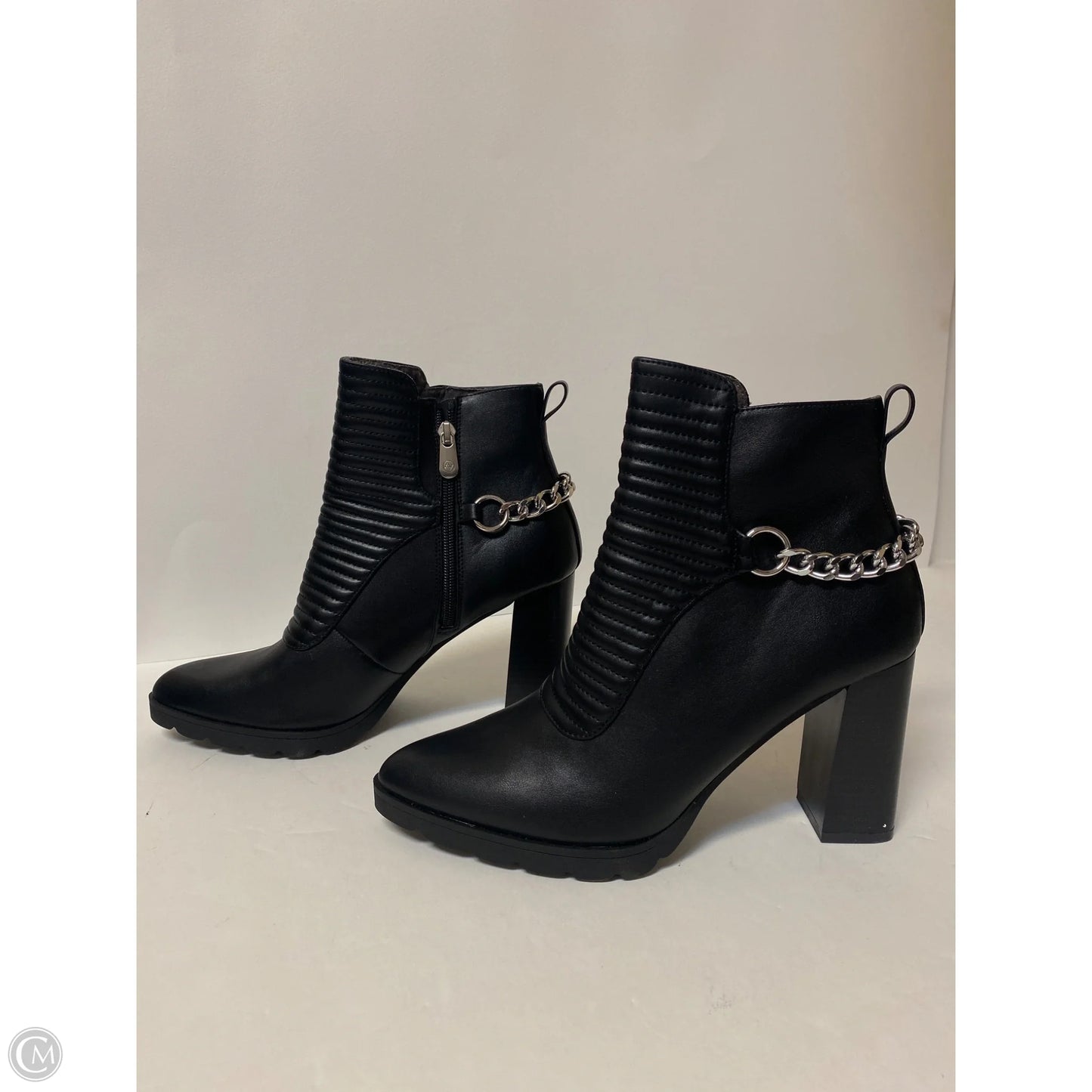 Boots Ankle Heels By Adrienne Vittadini In Black, Size: 9