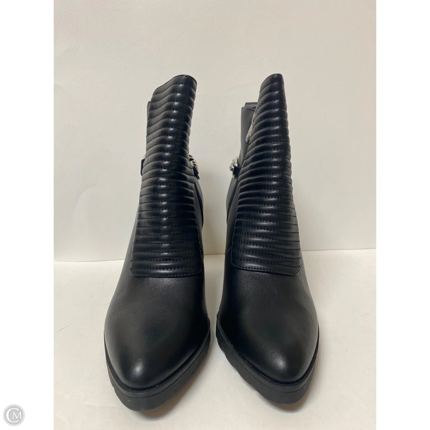 Boots Ankle Heels By Adrienne Vittadini In Black, Size: 9