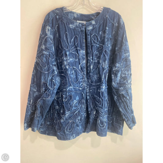 Jacket Denim By Liz And Me In Blue Denim, Size: 2x