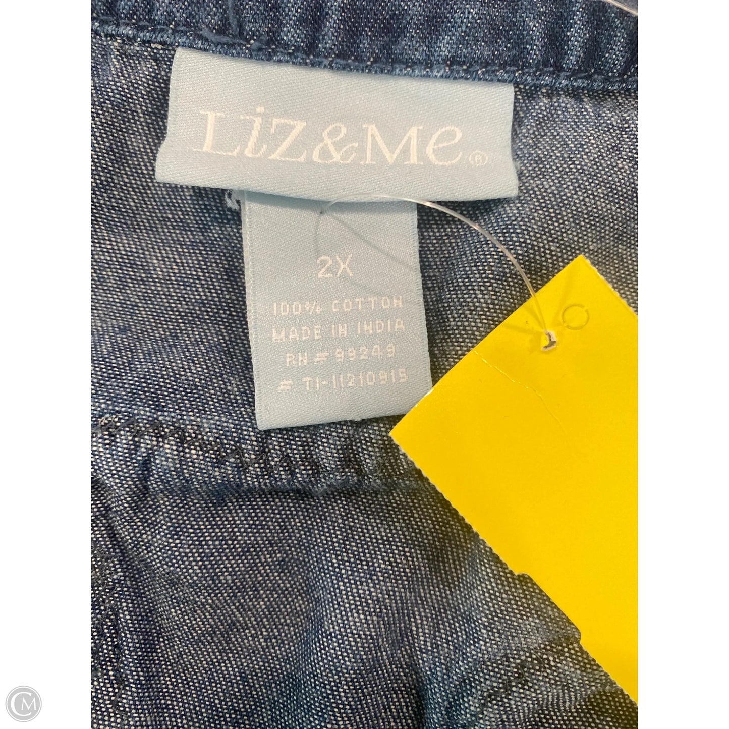 Jacket Denim By Liz And Me In Blue Denim, Size: 2x