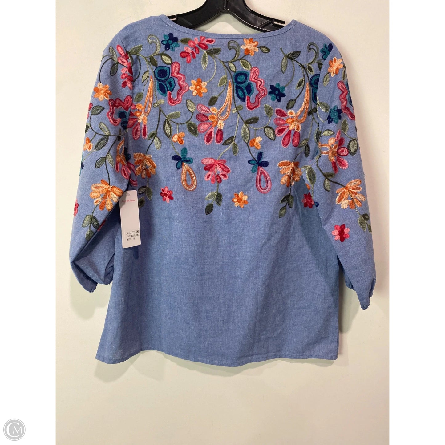 Top Long Sleeve By Clothes Mentor In Blue, Size: M