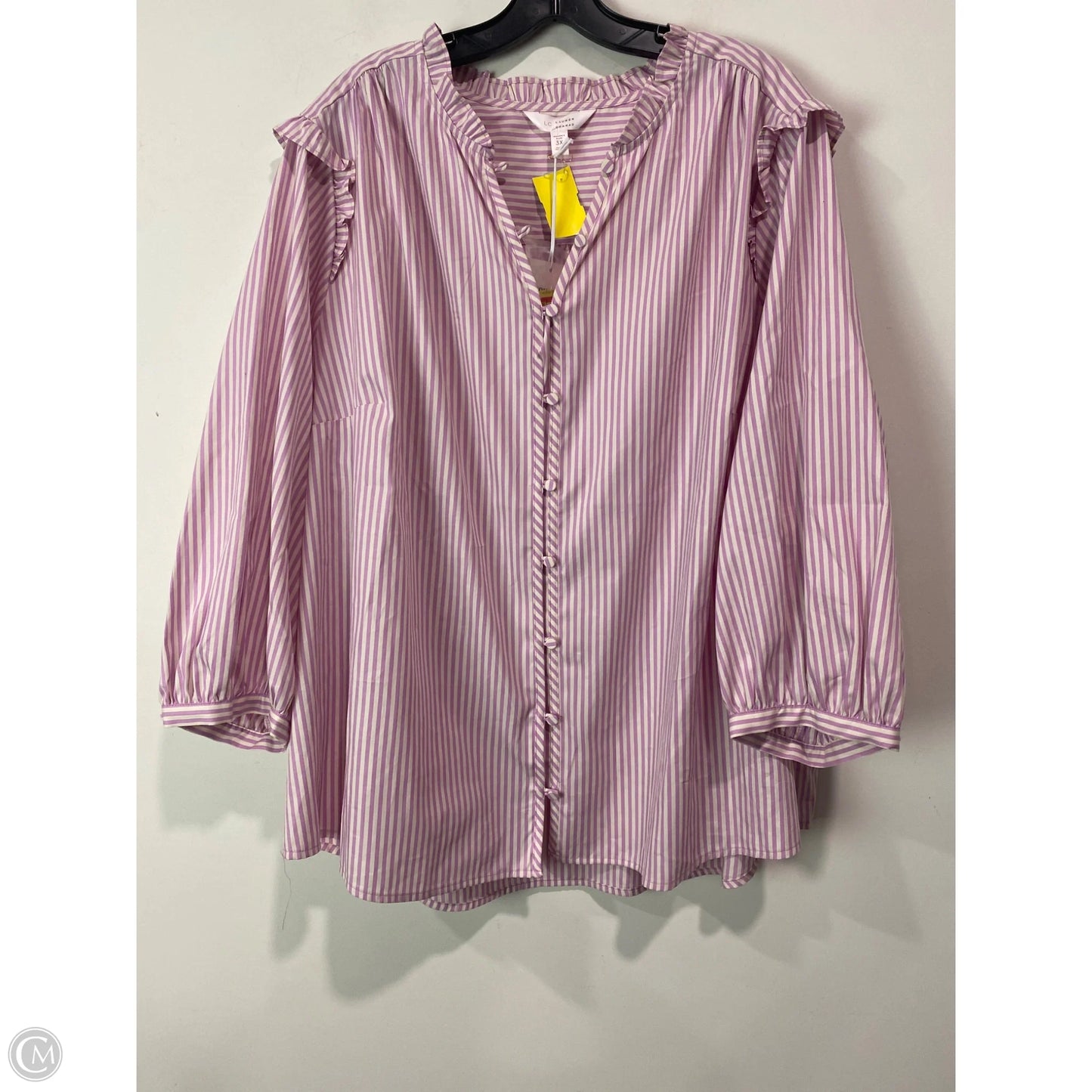 Top Long Sleeve By Lc Lauren Conrad In Purple, Size: 3x