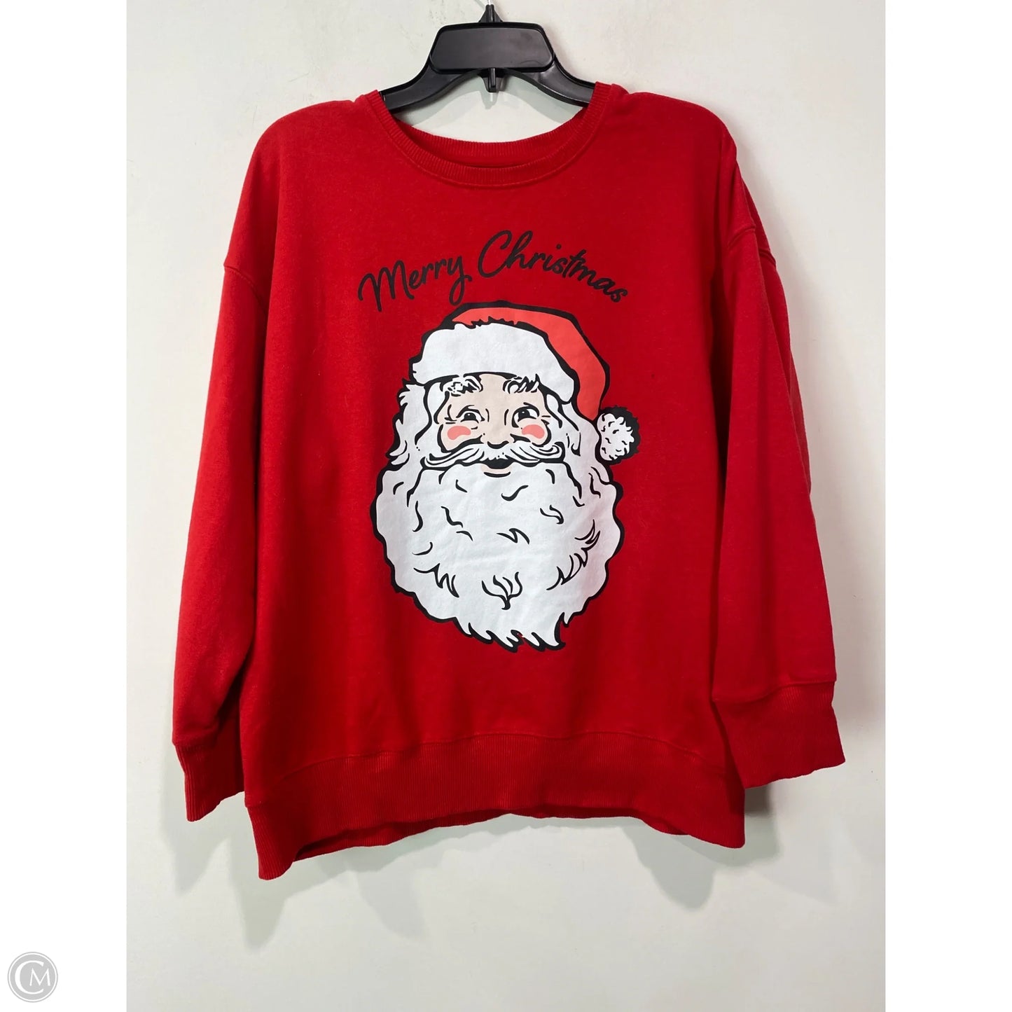 Sweatshirt Crewneck By Holiday Time In Red, Size: Xl