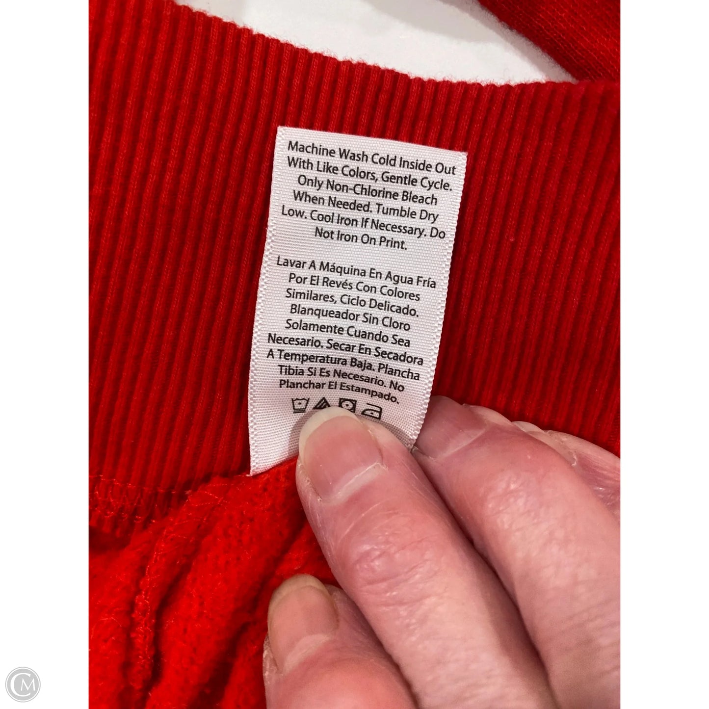 Sweatshirt Crewneck By Holiday Time In Red, Size: Xl