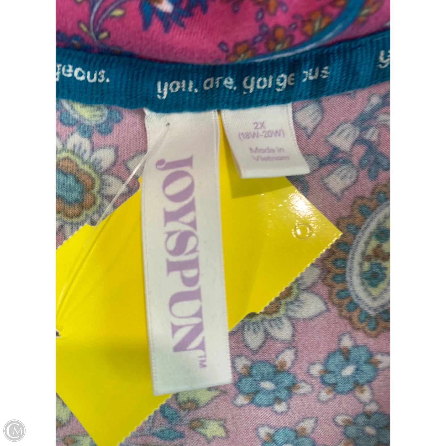 Pajamas 2pc By Joyspun In Purple, Size: 2x