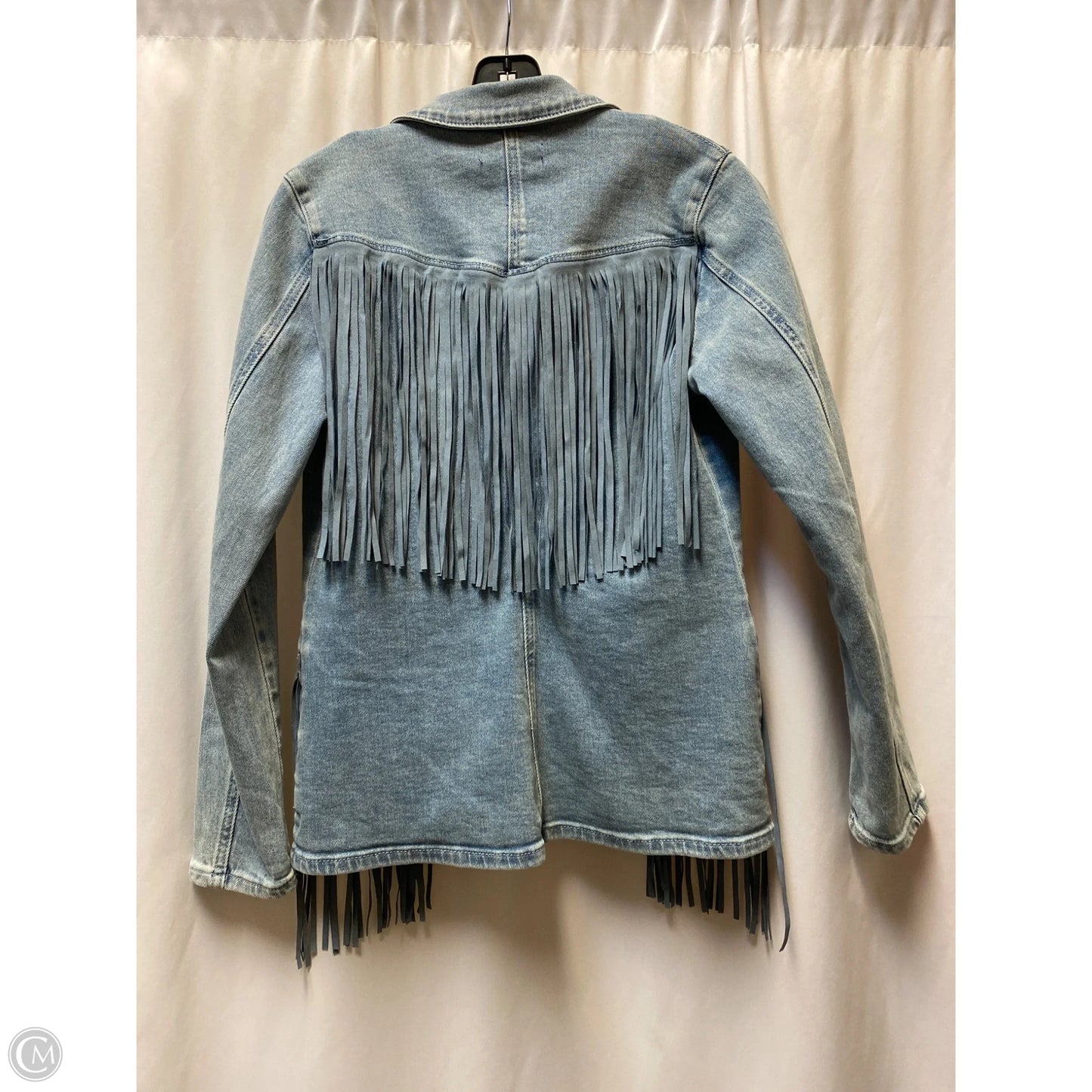 Jacket Denim By Clothes Mentor In Blue Denim, Size: M