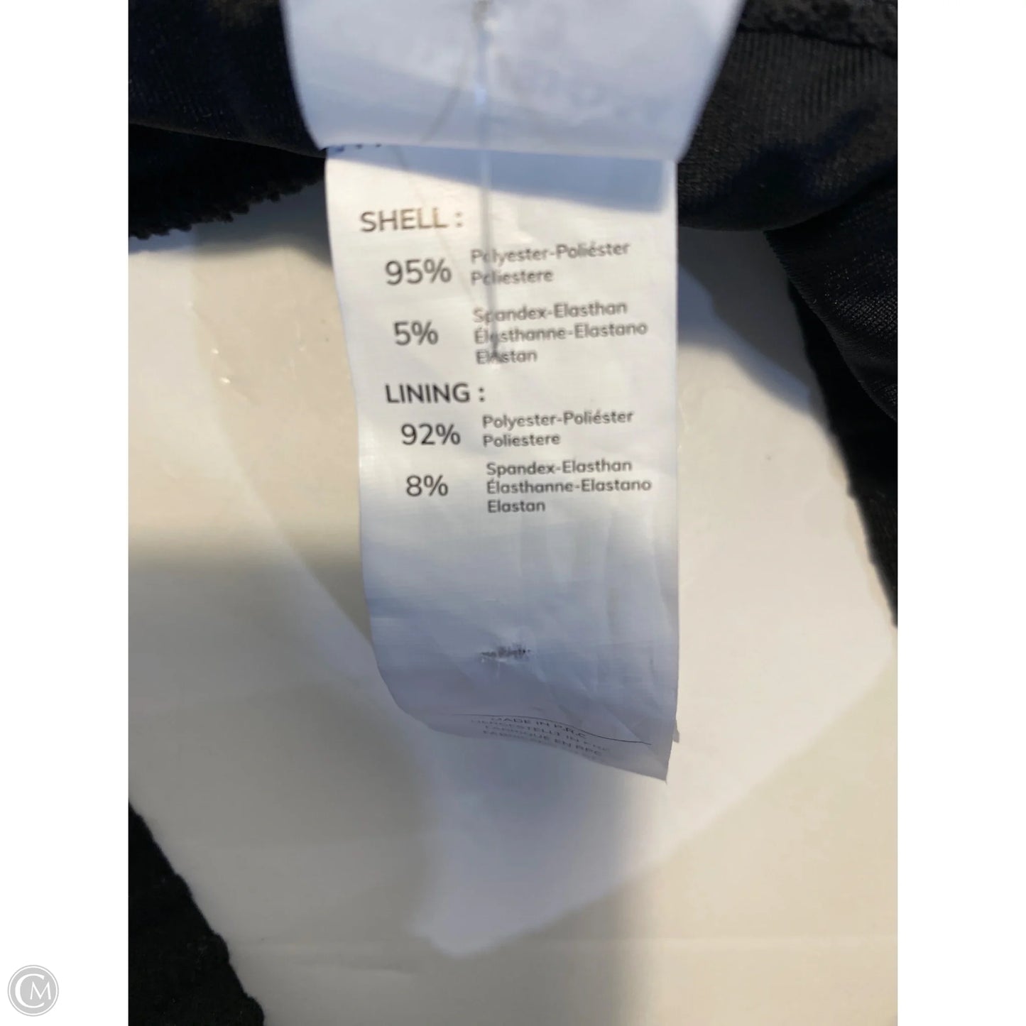 Athletic Bra By Clothes Mentor In Black, Size: L