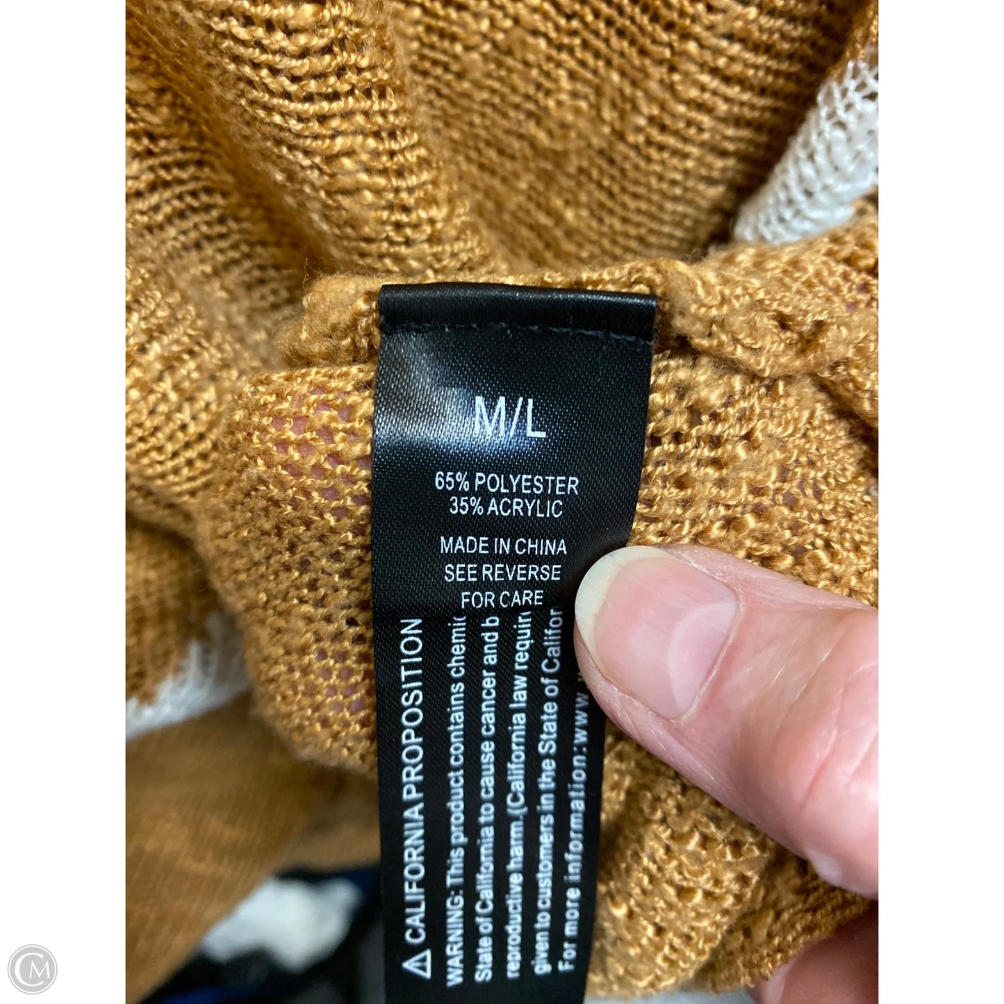 Sweater By Wishlist In Brown, Size: M