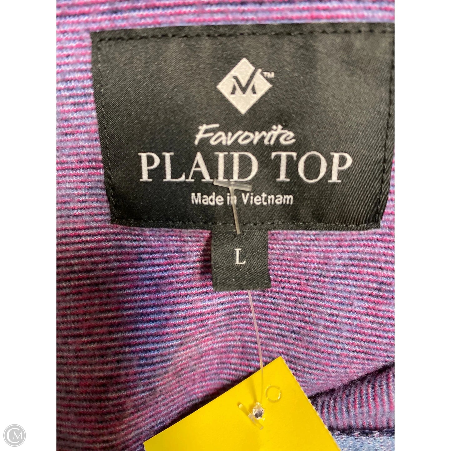 Jacket Shirt By Members Mark In Blue, Size: L