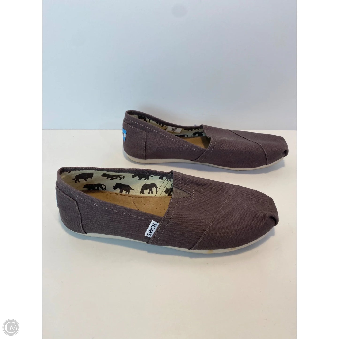 Shoes Flats By Toms In Grey, Size: 11