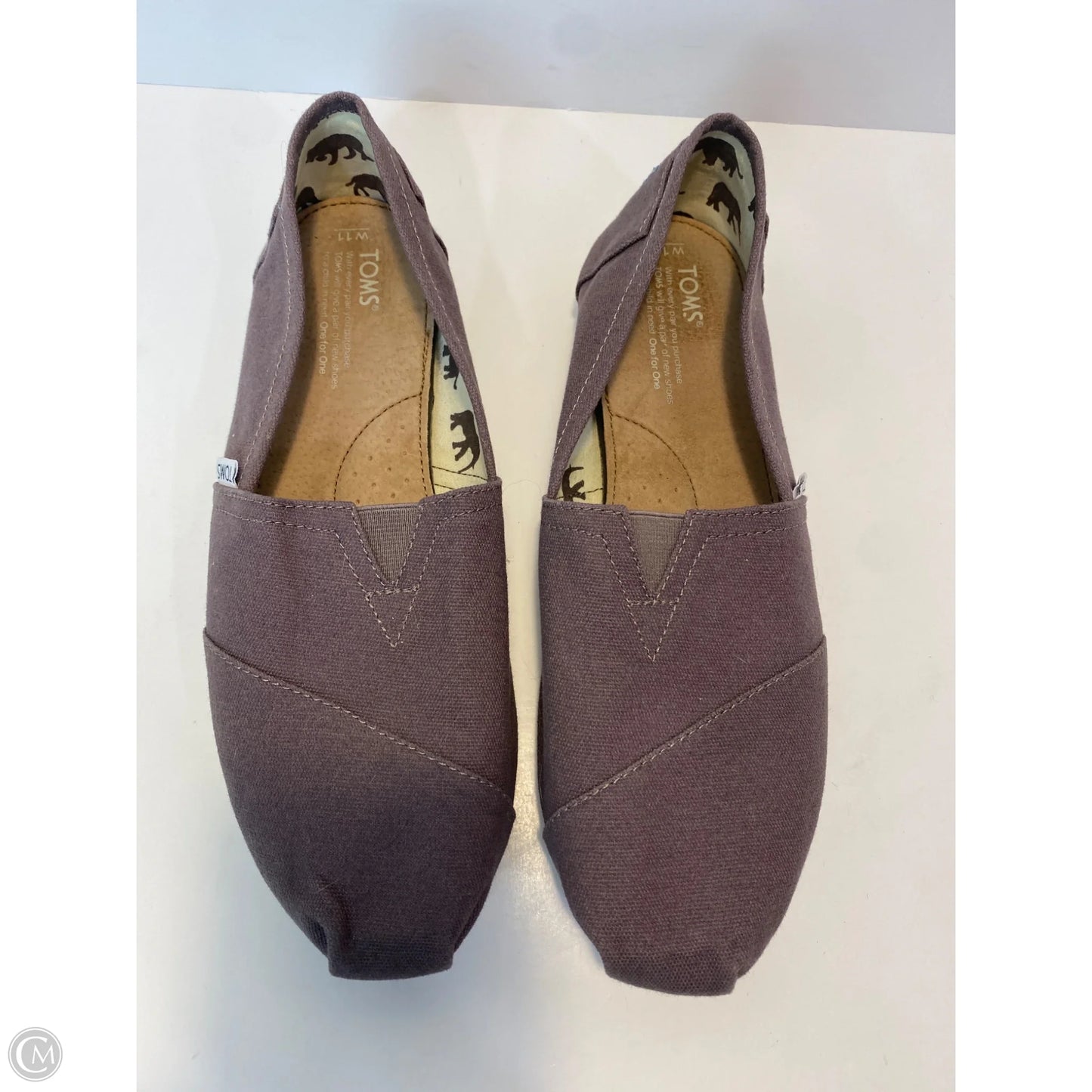 Shoes Flats By Toms In Grey, Size: 11