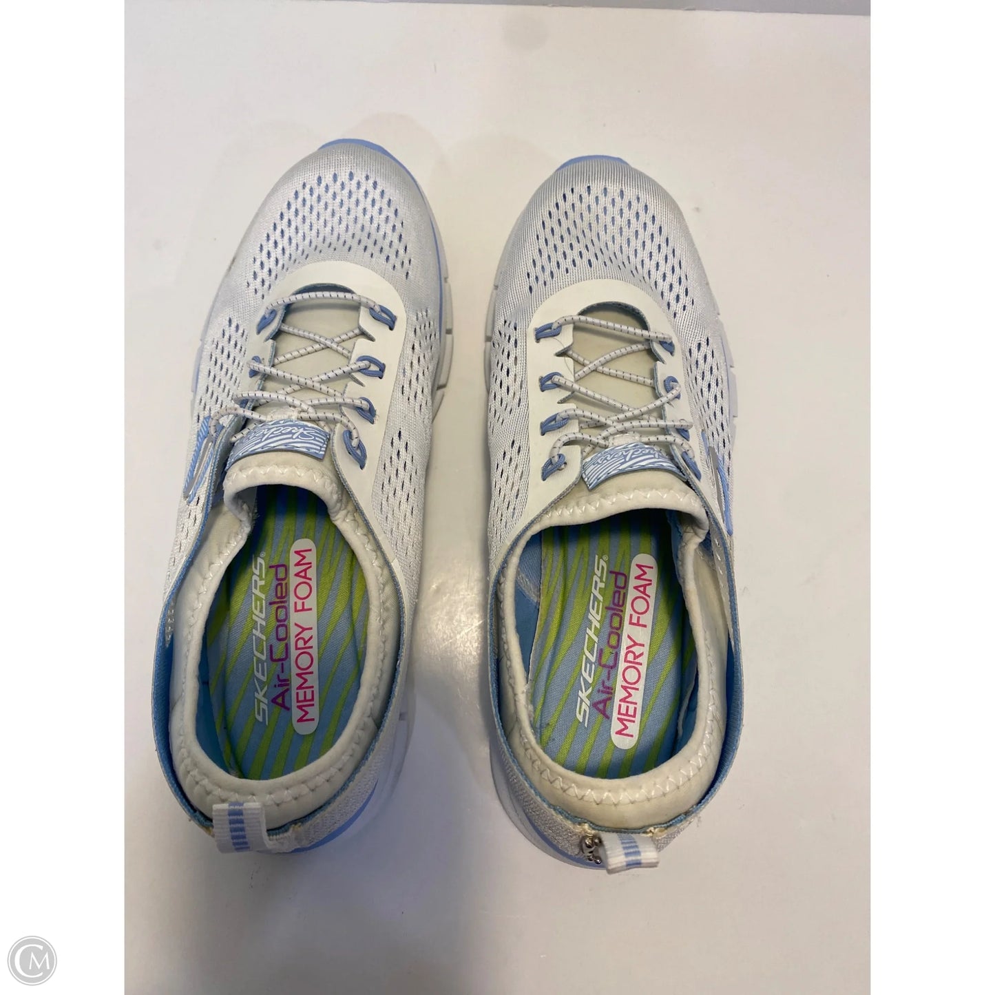 Shoes Athletic By Skechers In Blue, Size: 7.5