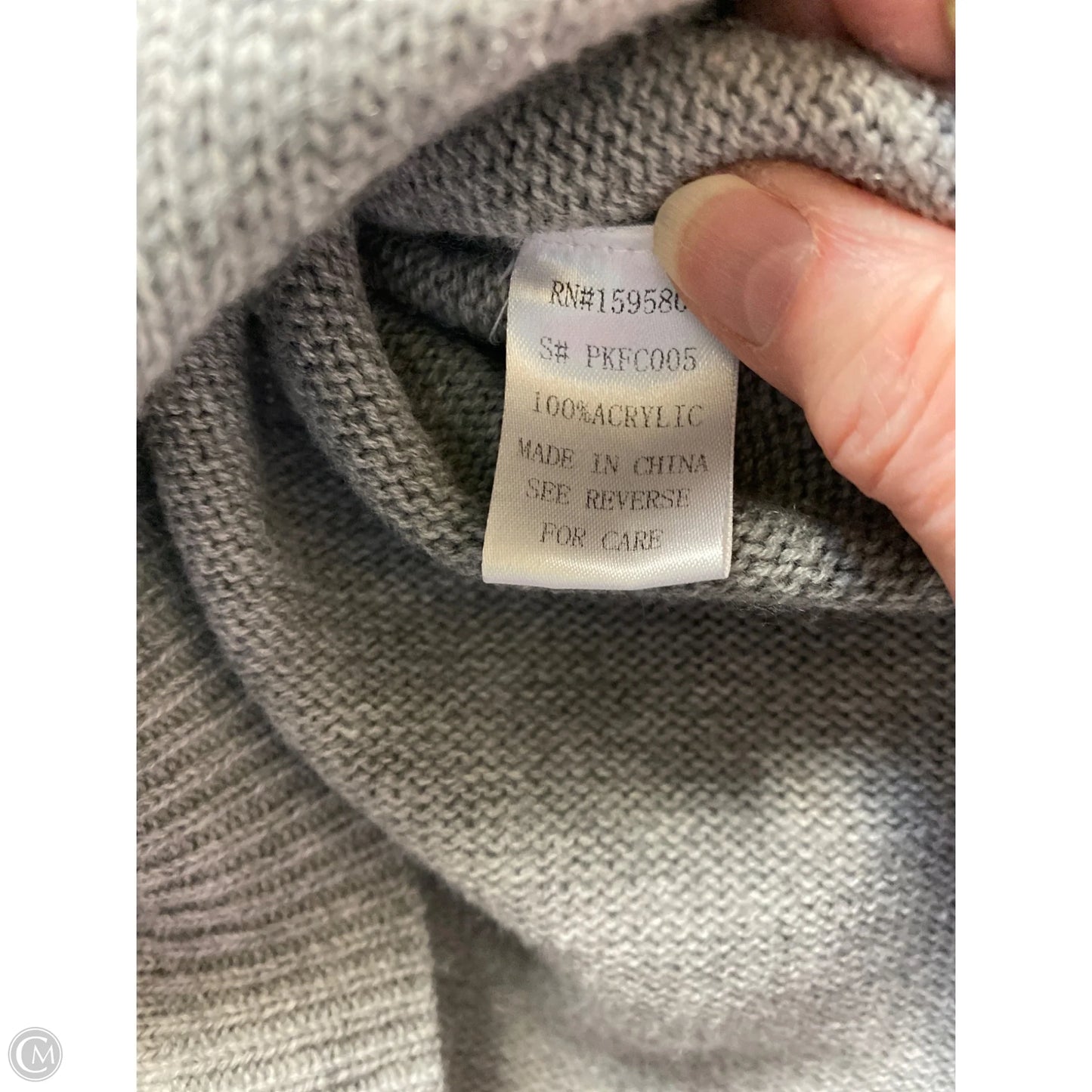 Sweater By Pink Lily In Grey, Size: M