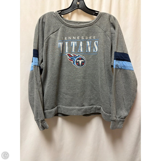 Sweatshirt Collar By Nfl In Grey, Size: Xl