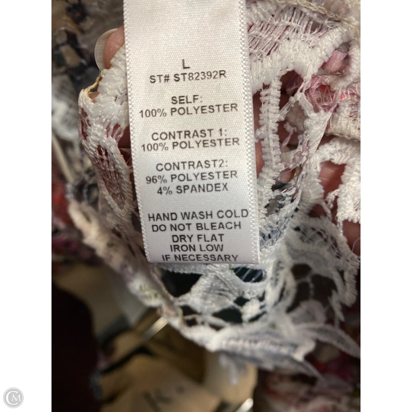 Top Long Sleeve By Peach In Multi-colored, Size: L