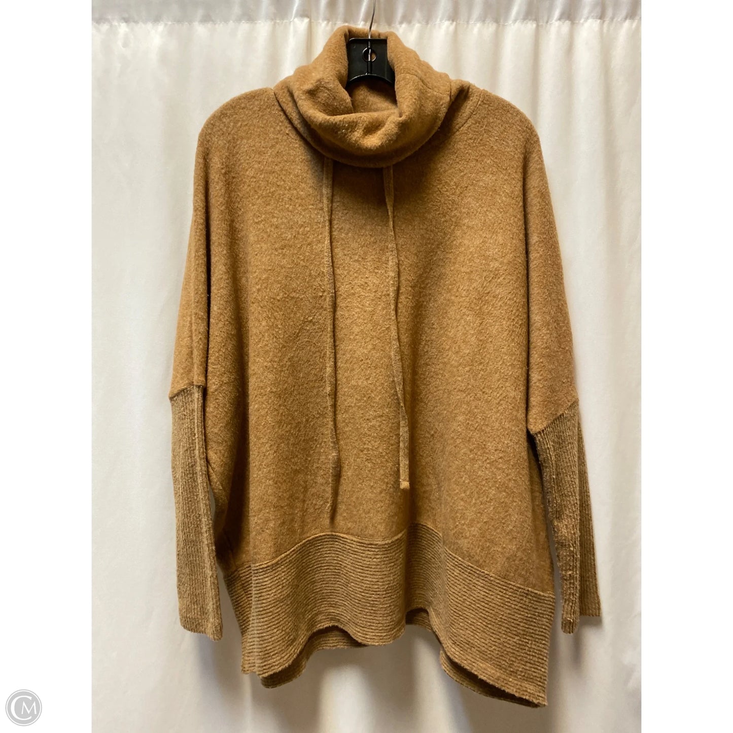 Top Long Sleeve By Zenana In Brown, Size: M