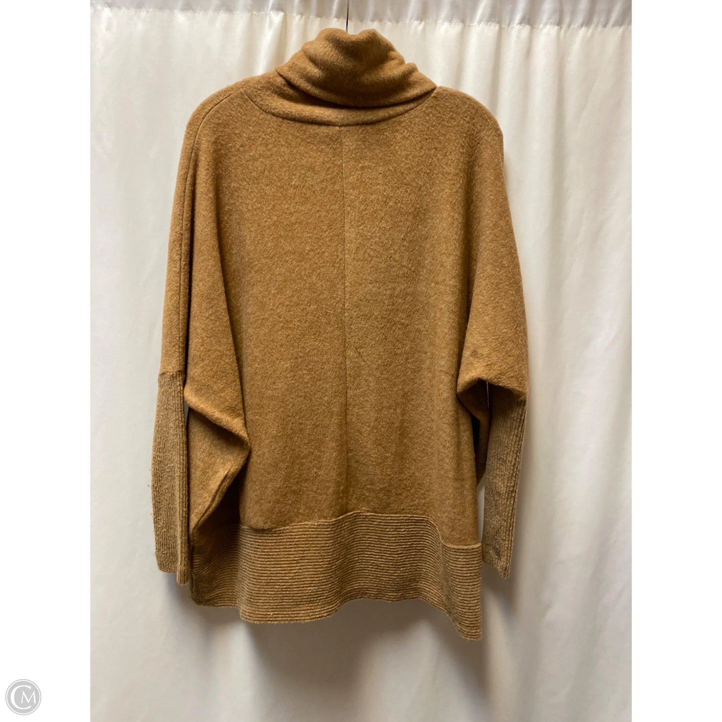 Top Long Sleeve By Zenana In Brown, Size: M