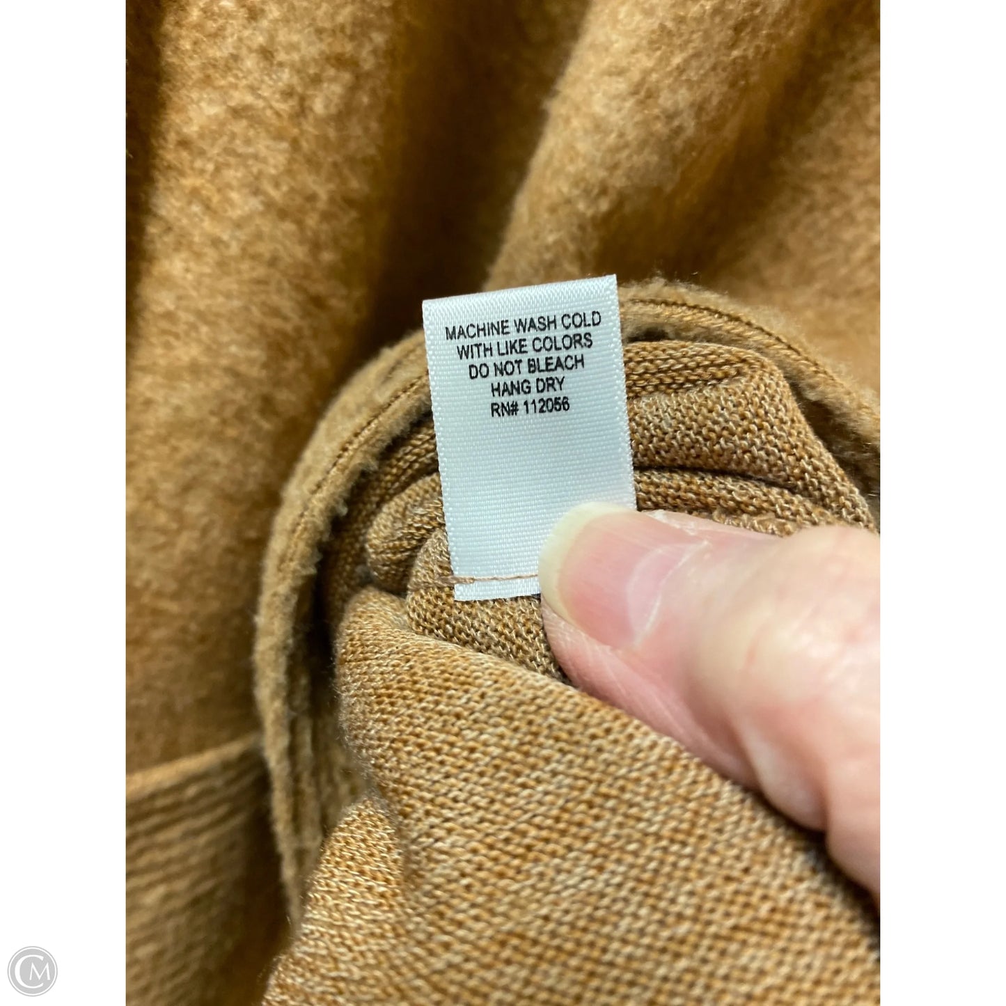 Top Long Sleeve By Zenana In Brown, Size: M