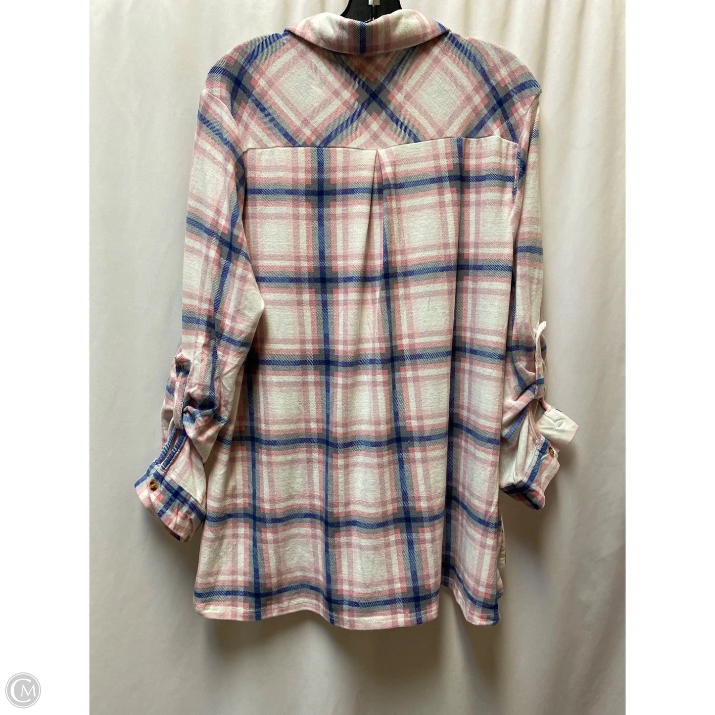 Top Long Sleeve By Robert Louis In Pink, Size: Xl