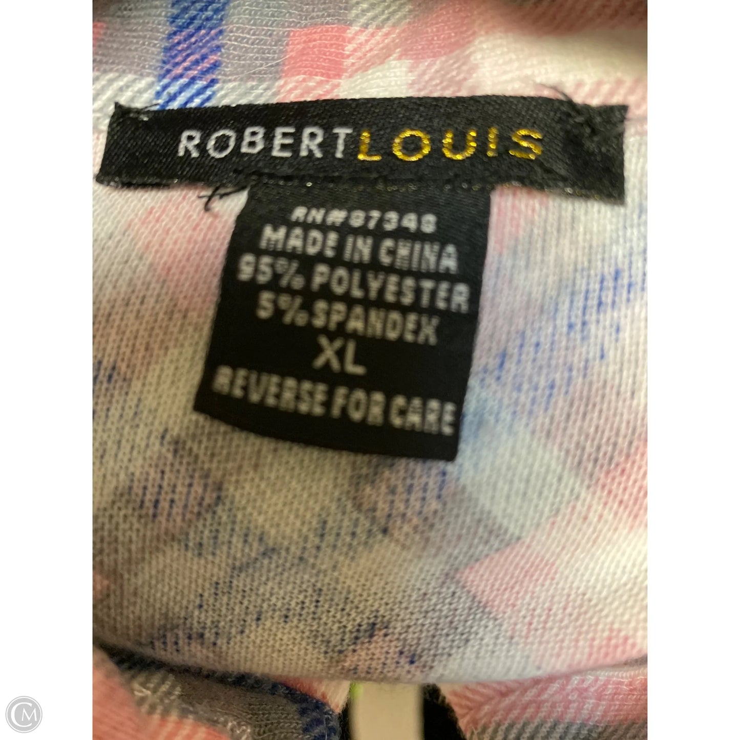 Top Long Sleeve By Robert Louis In Pink, Size: Xl