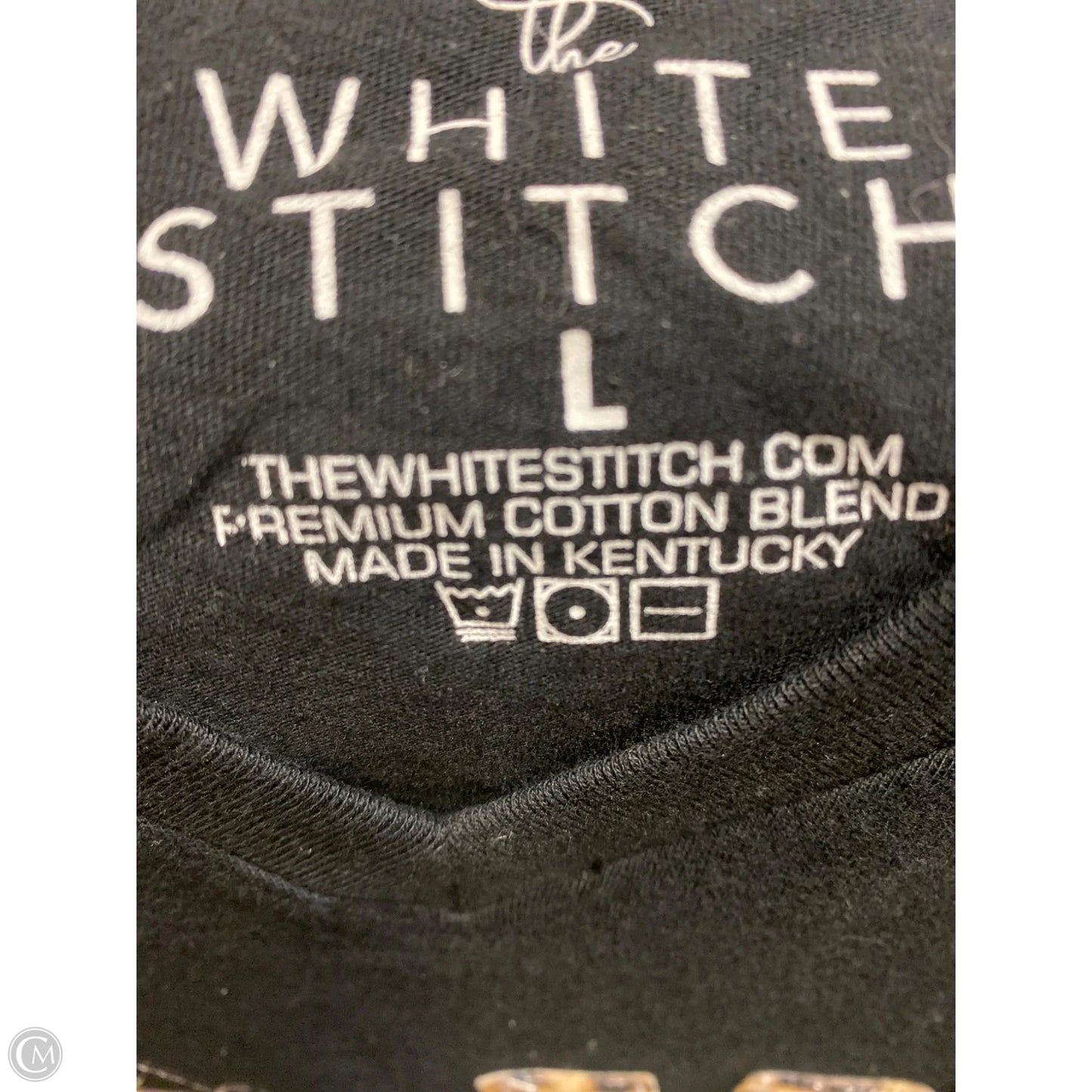 Top Short Sleeve By Clothes Mentor In Black, Size: L